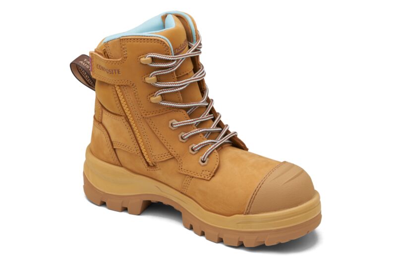 Blundstone 8860 Womens Rotoflex Side Zip Safety Boot Wheat