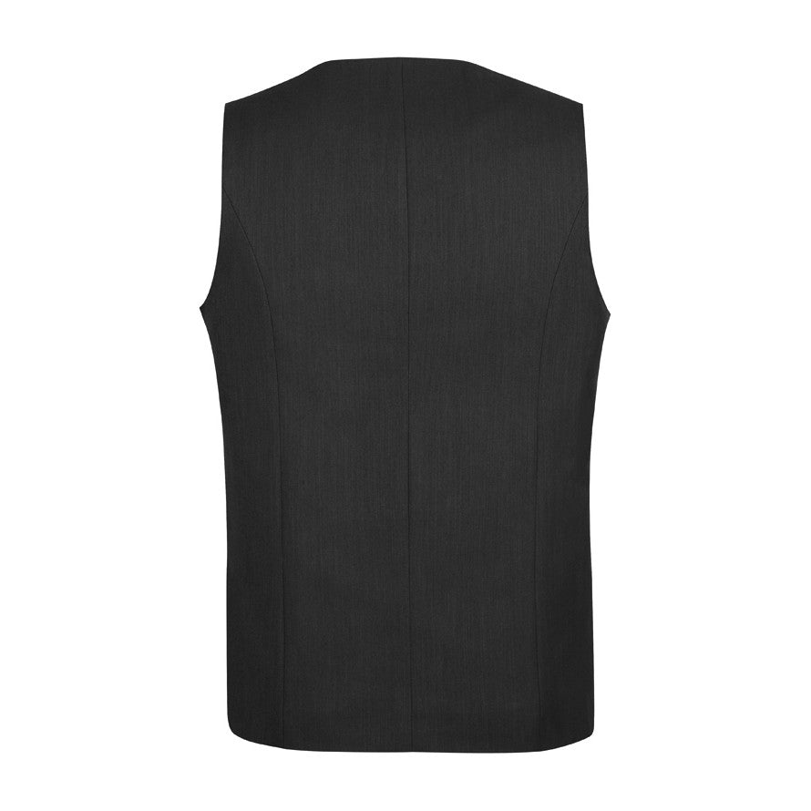 Biz Corporates Cool Stretch Mens Longline Vest 90112 in Black, view 2