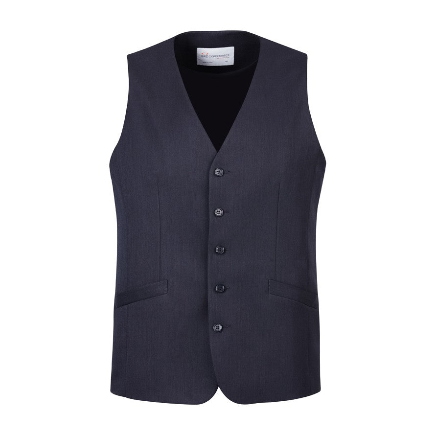Biz Corporates Cool Stretch Mens Longline Vest 90112, worn by model