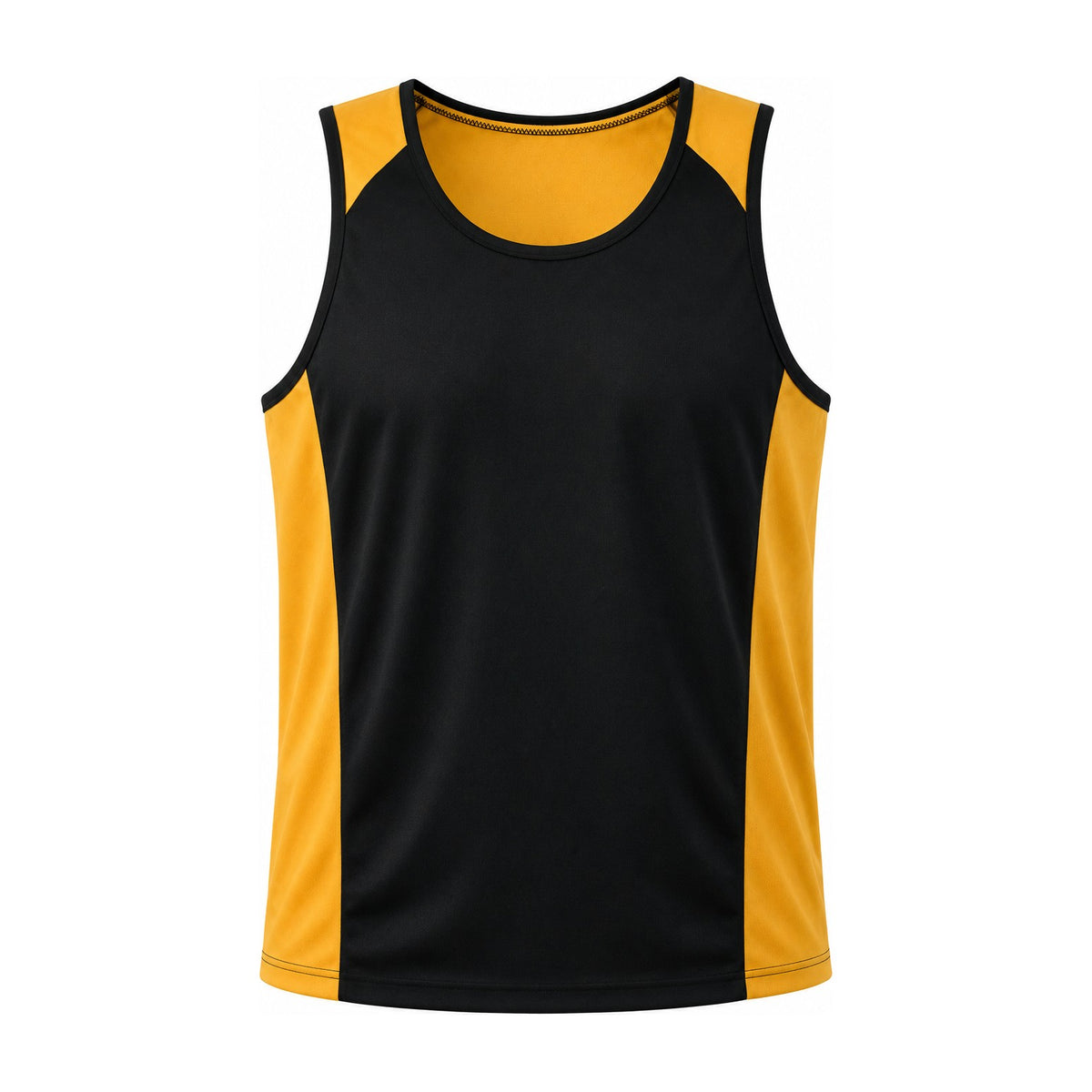 Aussie Pacific Premier Mens Singlet 1101 in Black/Gold