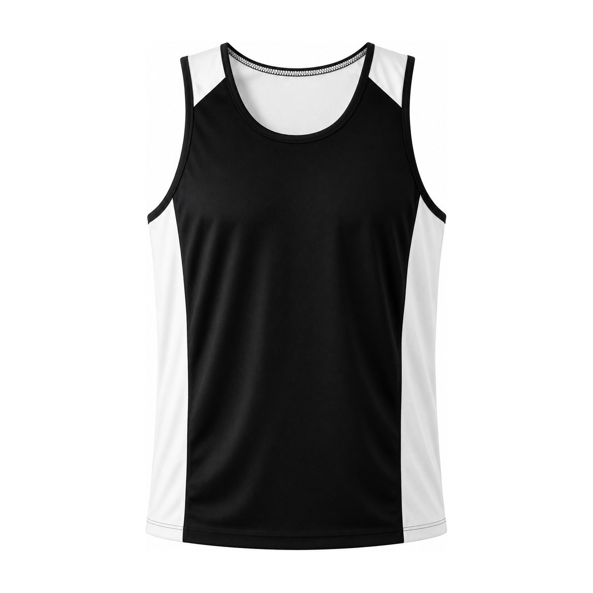 Aussie Pacific Premier Mens Singlet 1101 in Black/White