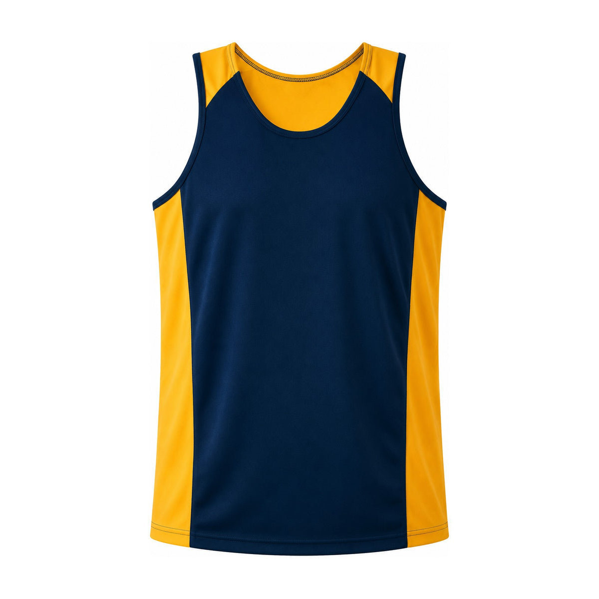 Aussie Pacific Premier Mens Singlet 1101 in Navy/Gold