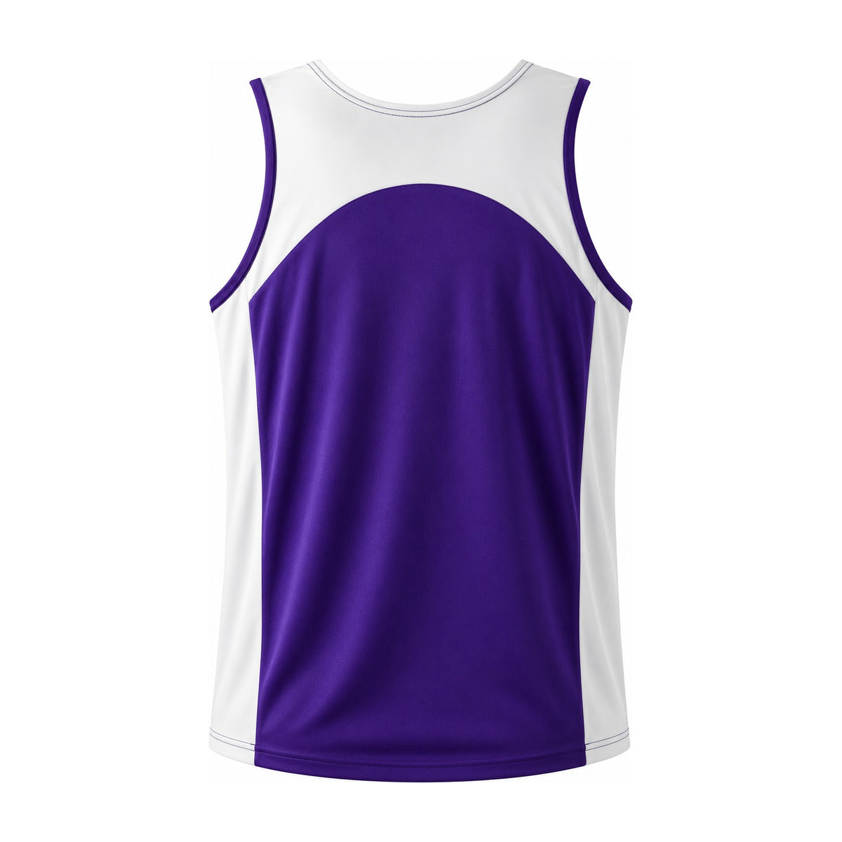 Aussie Pacific Premier Mens Singlet 1101 in Purple/White, back view
