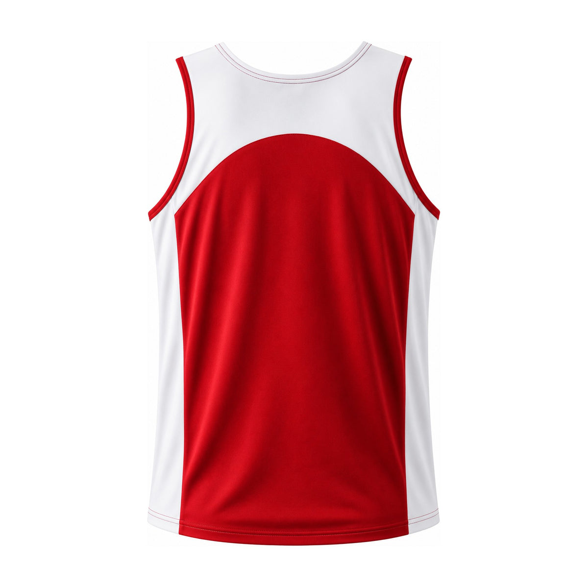 Aussie Pacific Premier Mens Singlet 1101 in Red/White, back view