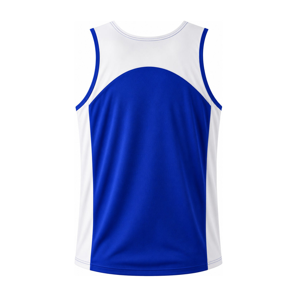 Aussie Pacific Premier Mens Singlet 1101 in Royal/White, back view