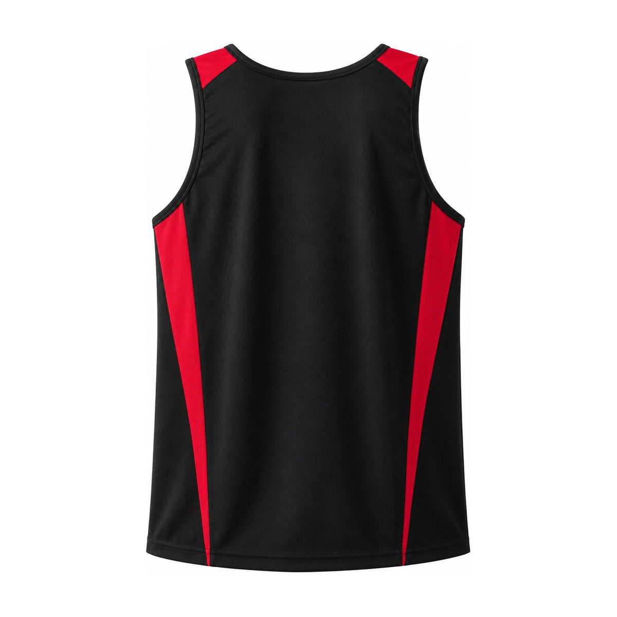 Aussie Pacific Eureka Mens Singlet 1104 in Black/Red, back view