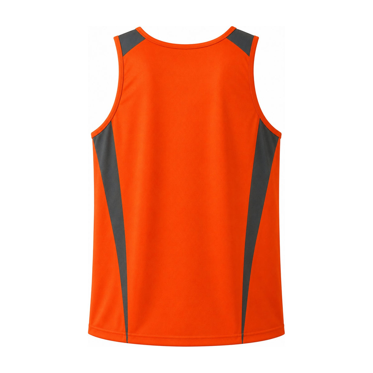 Aussie Pacific Eureka Mens Singlet 1104 in Orange/Charcoal, back view