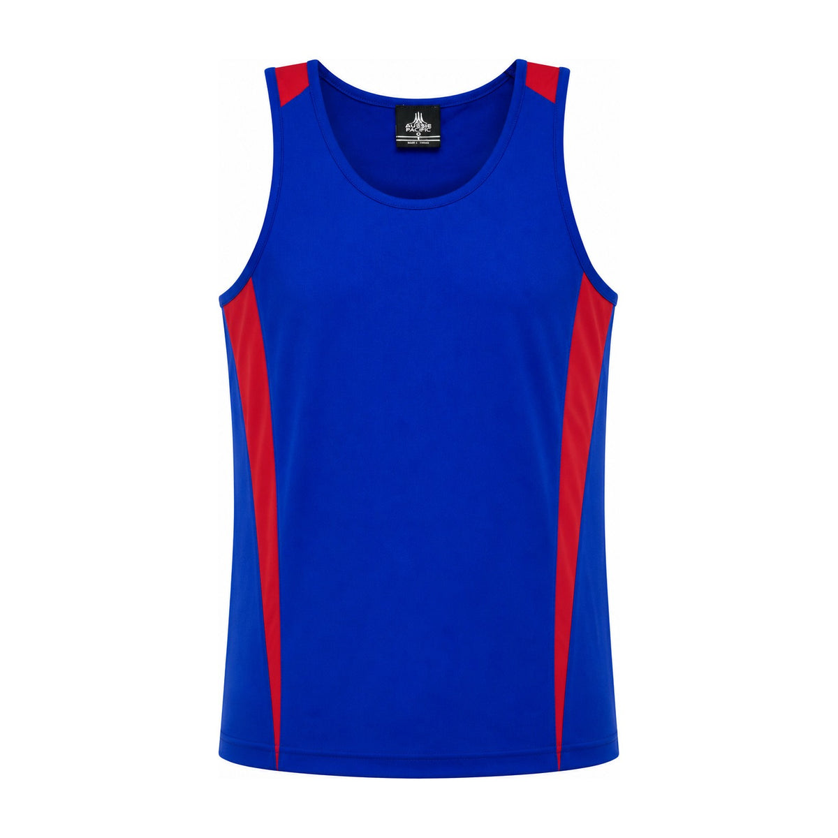 Aussie Pacific Eureka Mens Singlet 1104 in Royal/Red