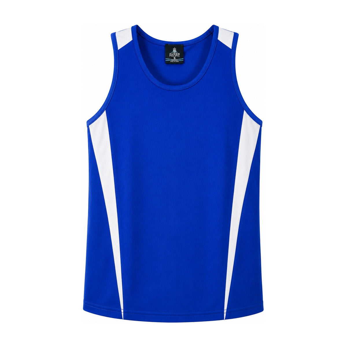 Aussie Pacific Eureka Mens Singlet 1104 in Royal/White