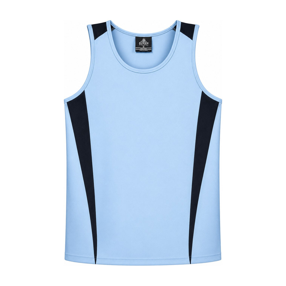 Aussie Pacific Eureka Mens Singlet 1104 in Sky/Navy