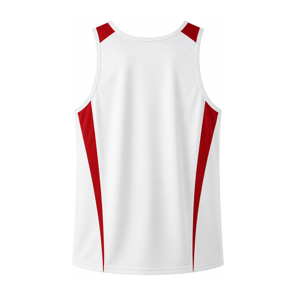 Aussie Pacific Eureka Mens Singlet 1104 in White/Red, back view