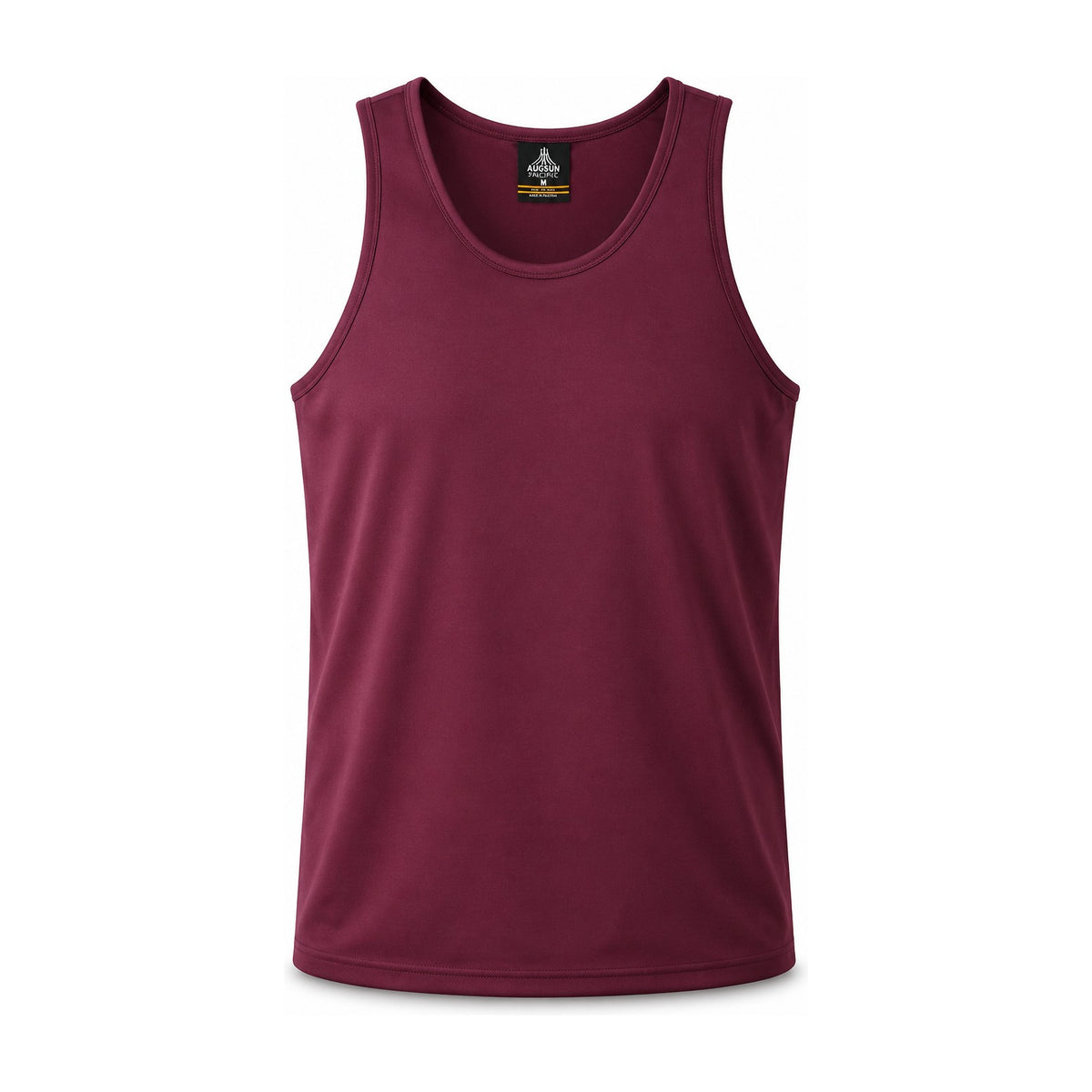 Aussie Pacific Botany Mens Singlet 1107 in Maroon