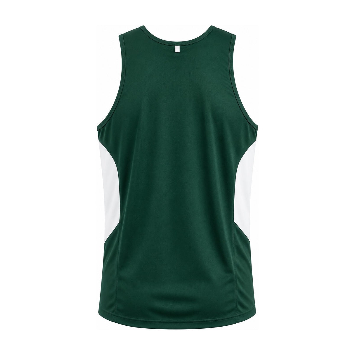 Aussie Pacific Tasman Mens Singlet 1111 in Bottle/White, back view