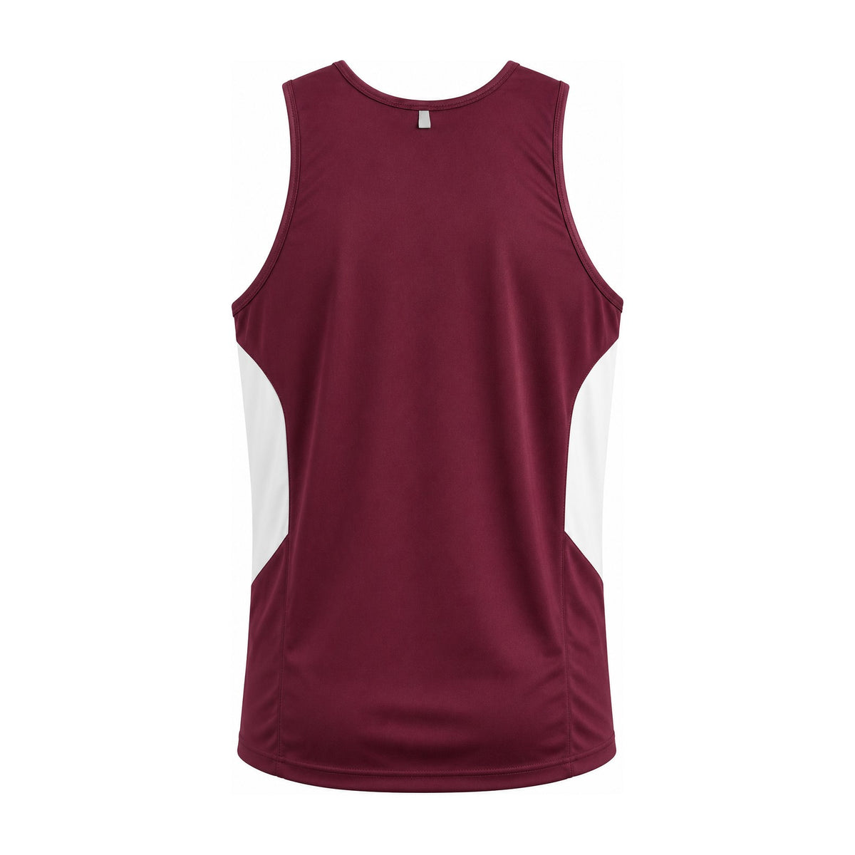 Aussie Pacific Tasman Mens Singlet 1111 in Maroon/White, back view