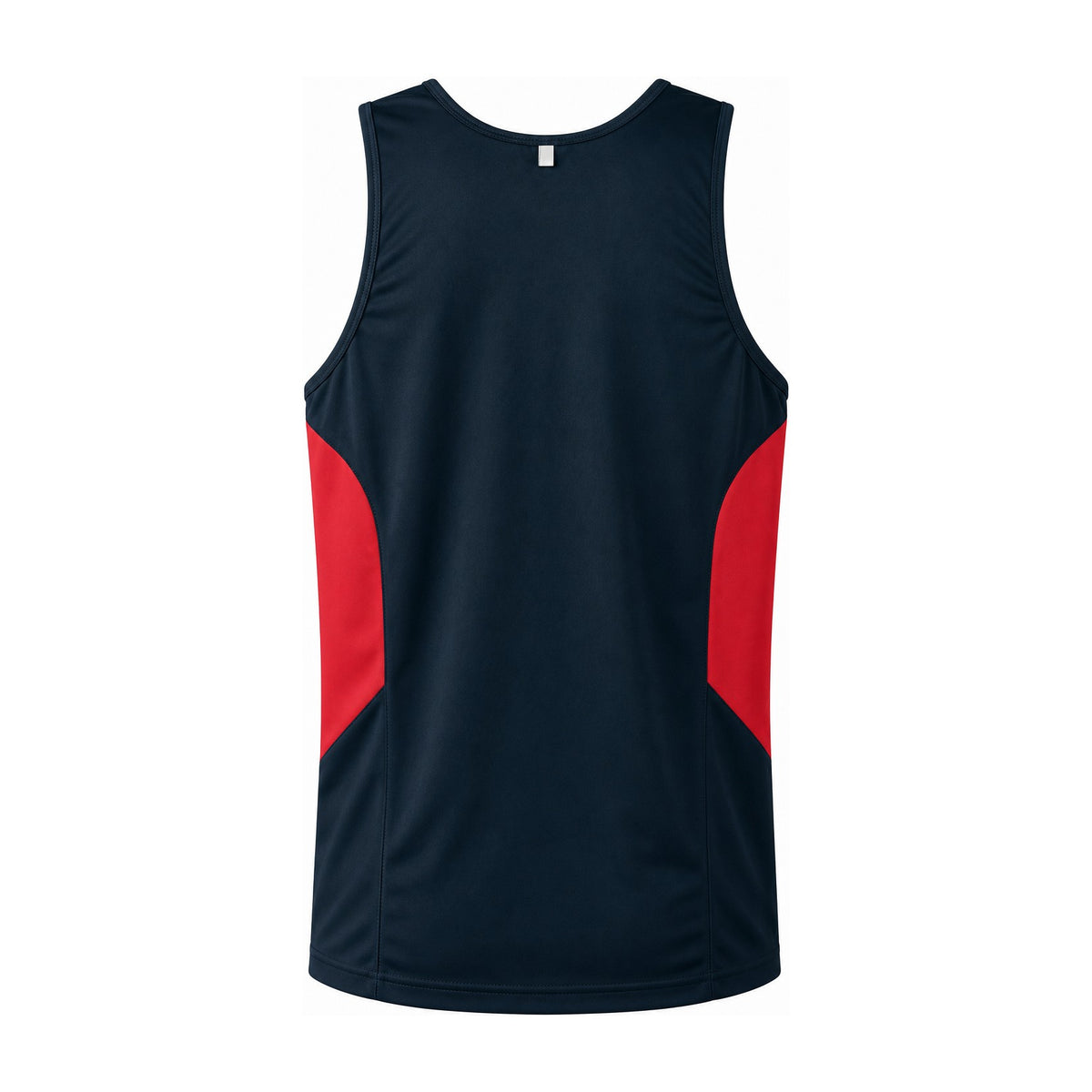 Aussie Pacific Tasman Mens Singlet 1111 in Navy/Red, back view