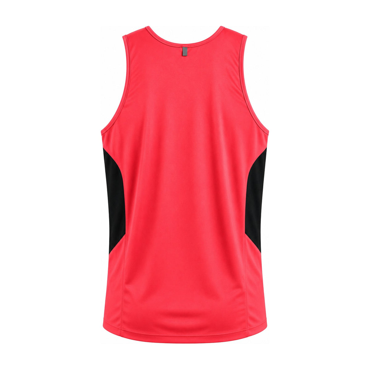 Aussie Pacific Tasman Mens Singlet 1111 in Neon Pink/Black, back view