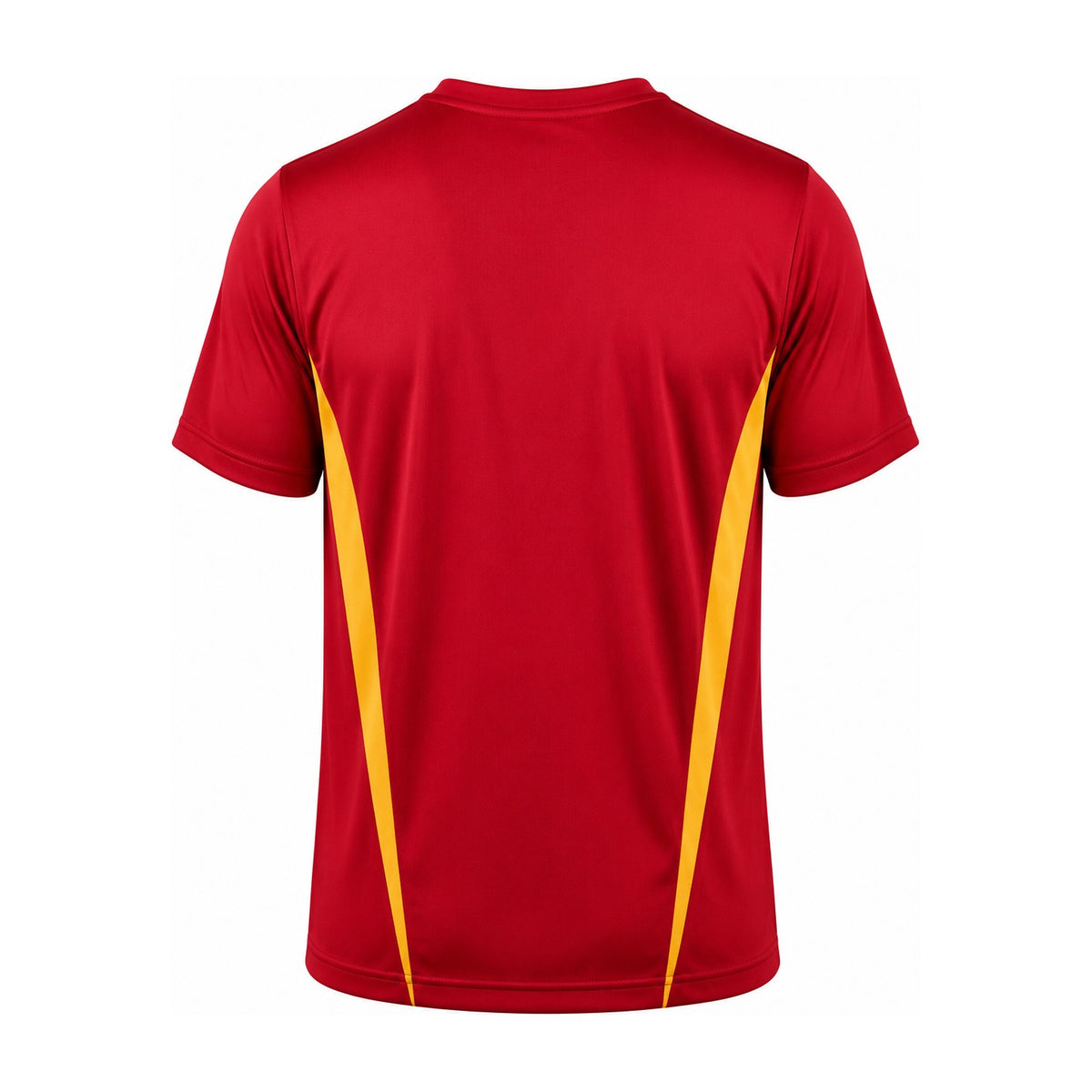 Aussie Pacific Eureka Mens Tee 1204 in Red/Gold, back view