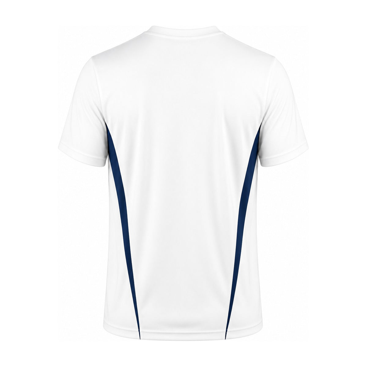 Aussie Pacific Eureka Mens Tee 1204 in White/Navy, back view