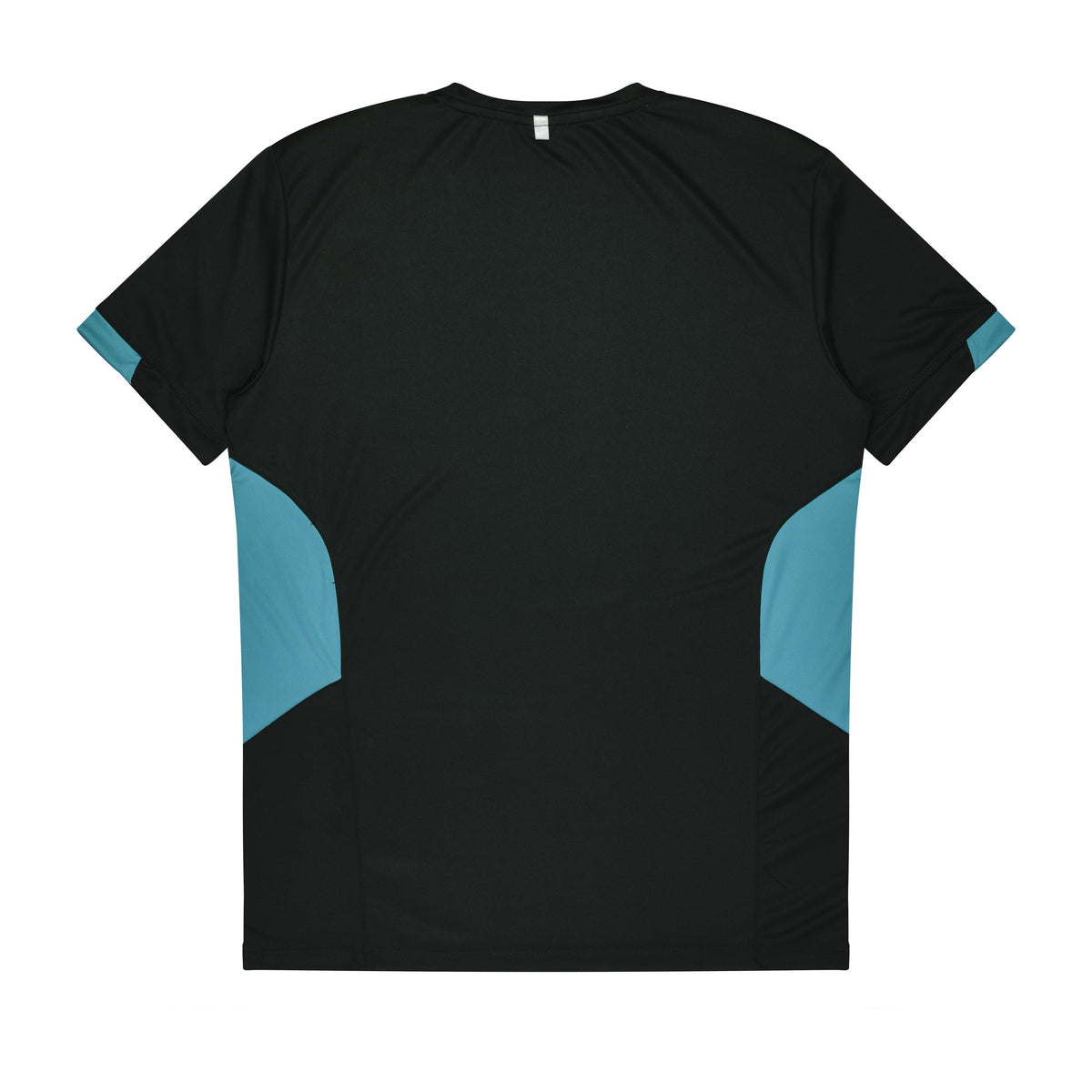 Aussie Pacific Tasman Mens Tee 1211 in Black/Teal, back view