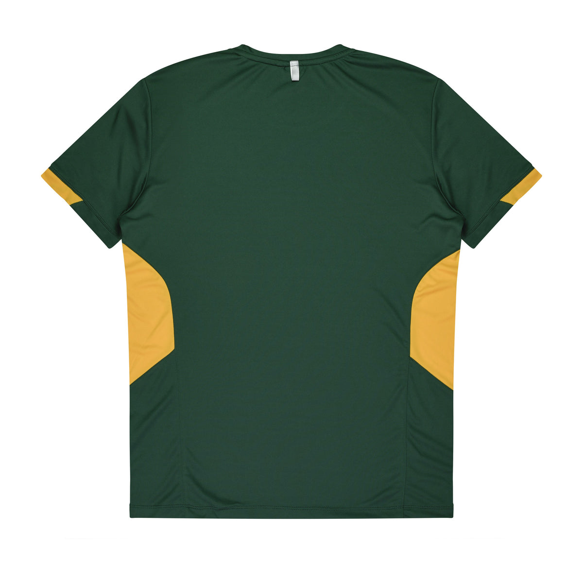 Aussie Pacific Tasman Mens Tee 1211 in Bottle/Gold, back view