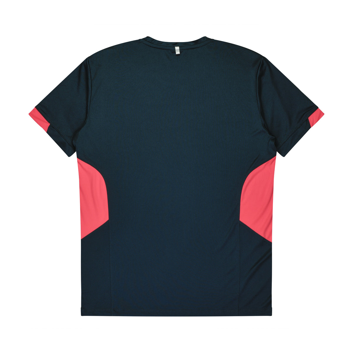 Aussie Pacific Tasman Mens Tee 1211 in Navy/Neon Pink, back view