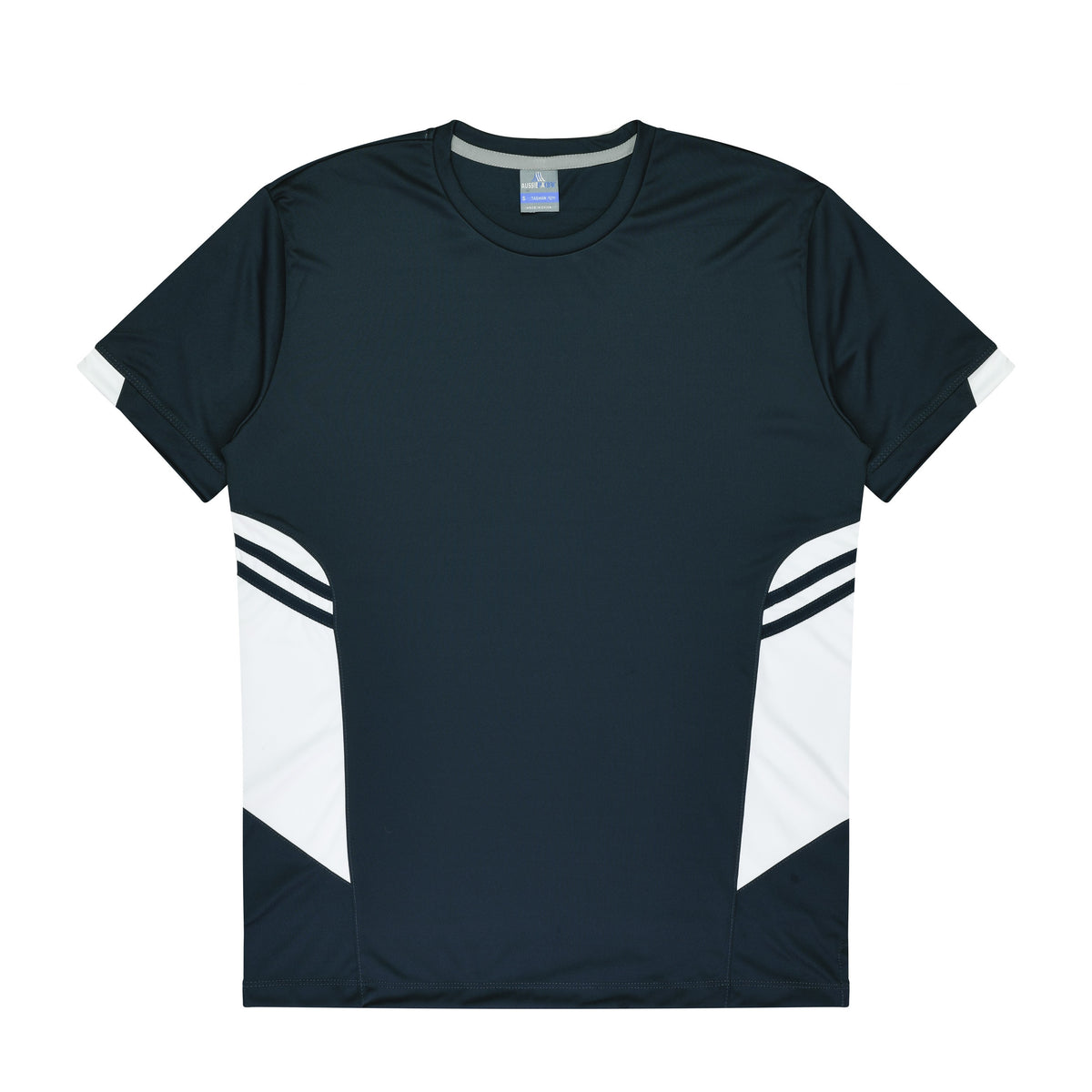 Aussie Pacific Tasman Mens Tee 1211 in Navy/White