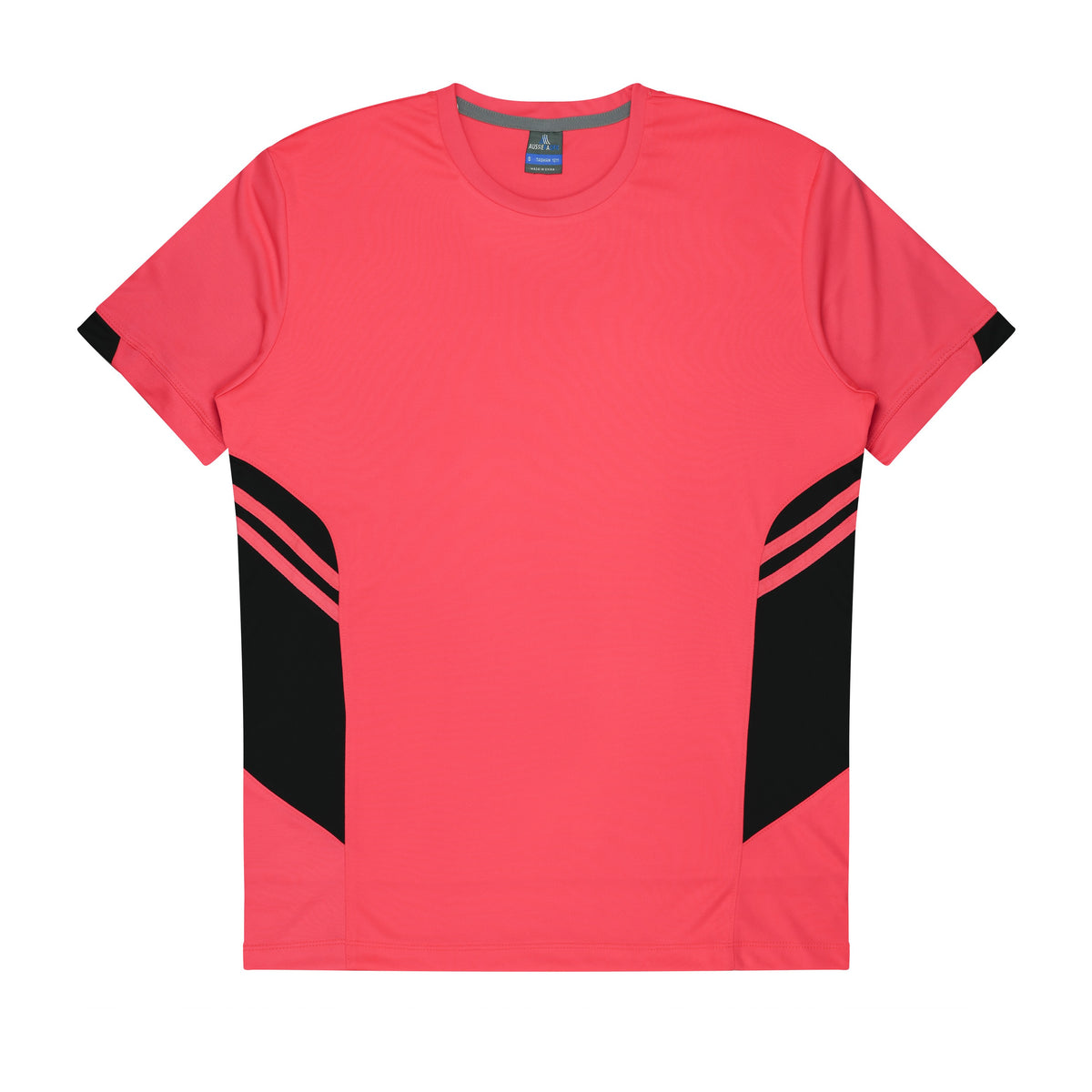 Aussie Pacific Tasman Mens Tee 1211 in Neon Pink/Black