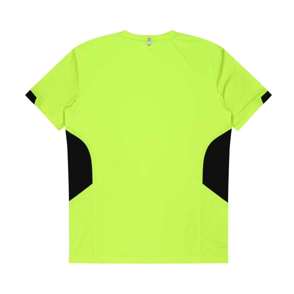 Aussie Pacific Tasman Mens Tee 1211 in Neon Yellow/Black, back view