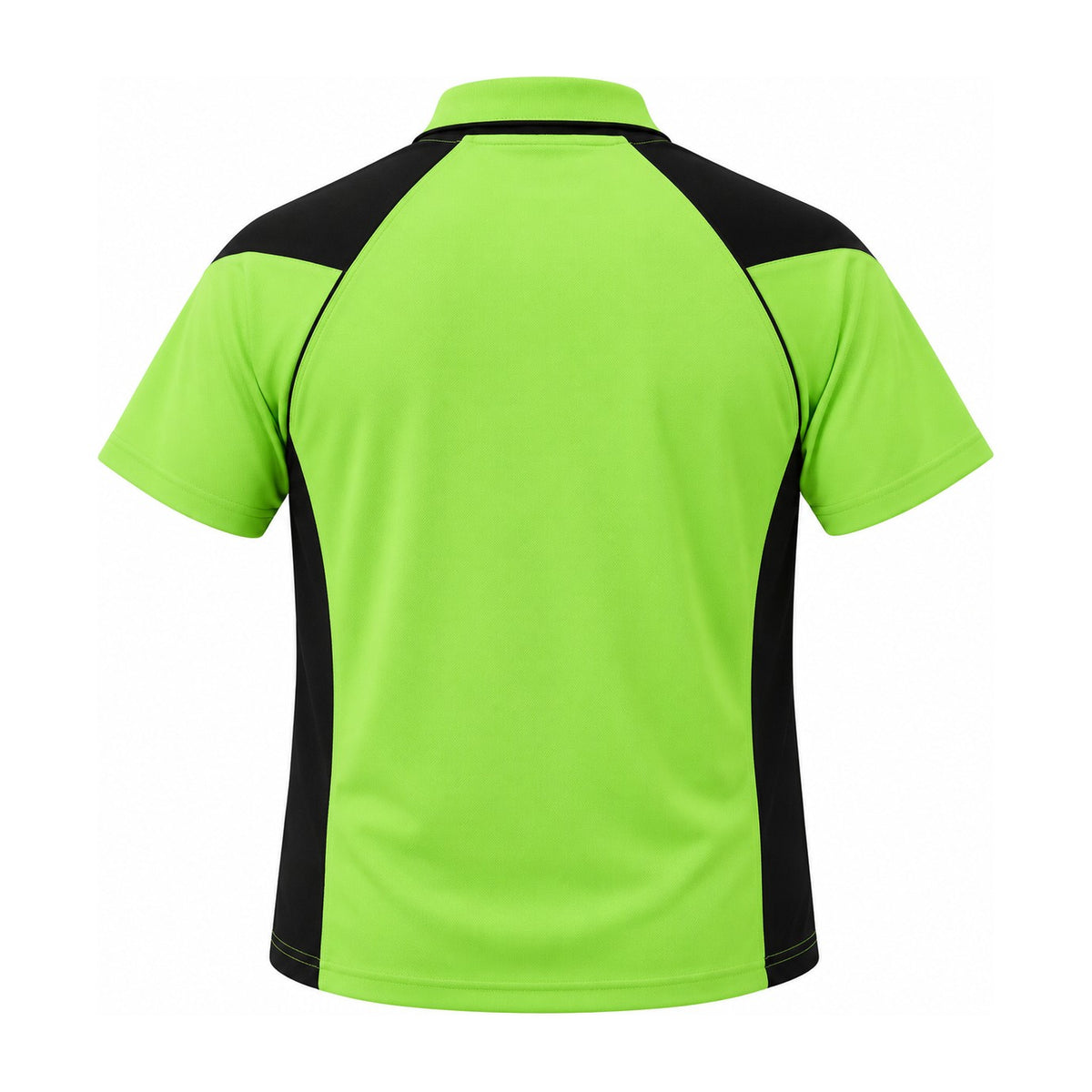 Aussie Pacific Premier Mens Polo 1301 in Apple/Black, back view