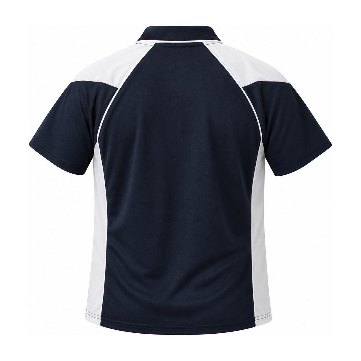 Aussie Pacific Premier Mens Polo 1301 in Navy/White, back view