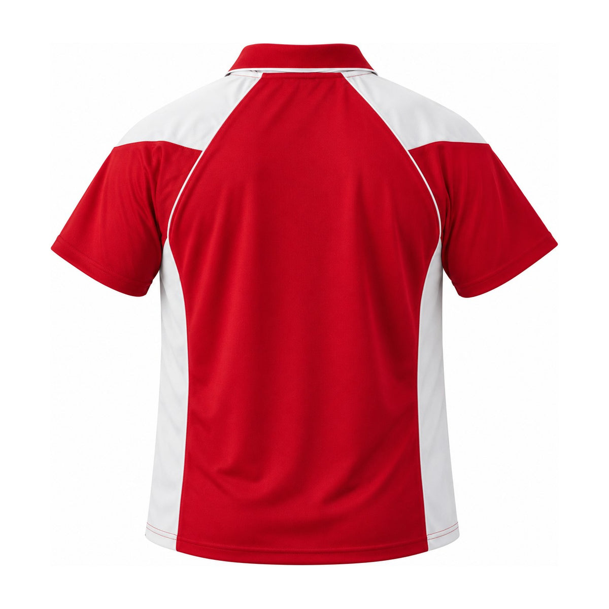 Aussie Pacific Premier Mens Polo 1301 in Red/White, back view