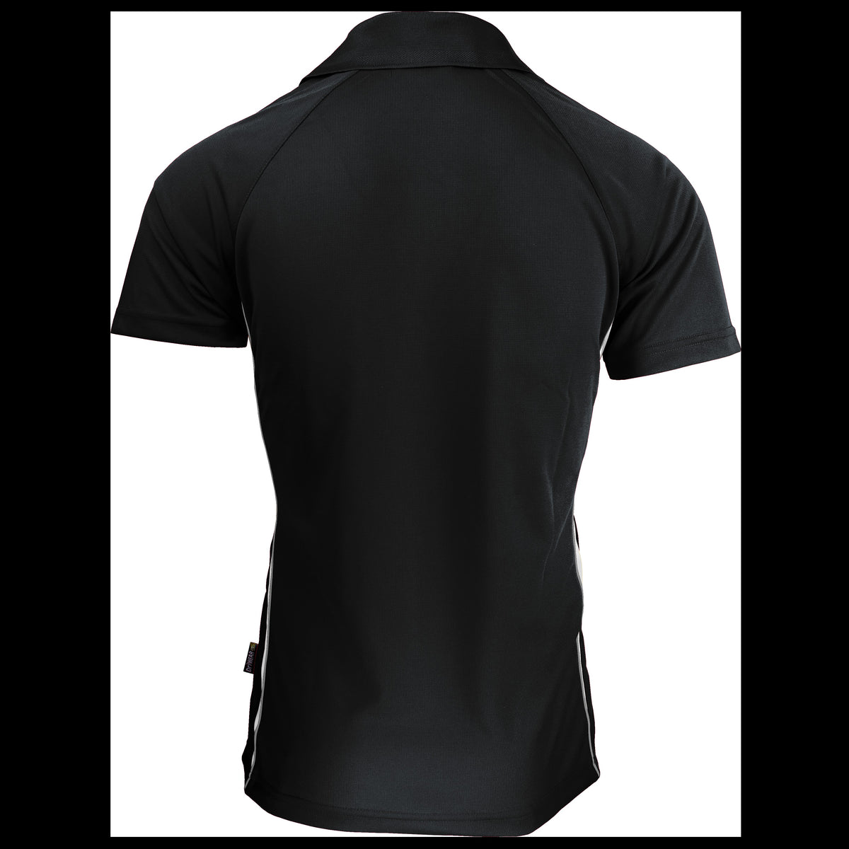 Aussie Pacific Eureka Mens Polo 1304 in Black/White, back view