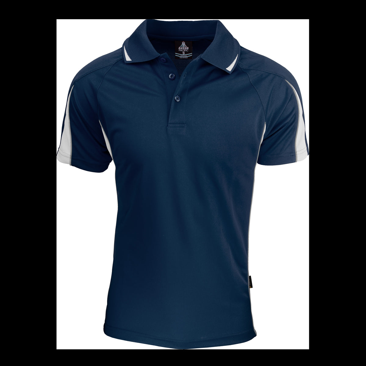 Aussie Pacific Eureka Mens Polo 1304 in Navy/White