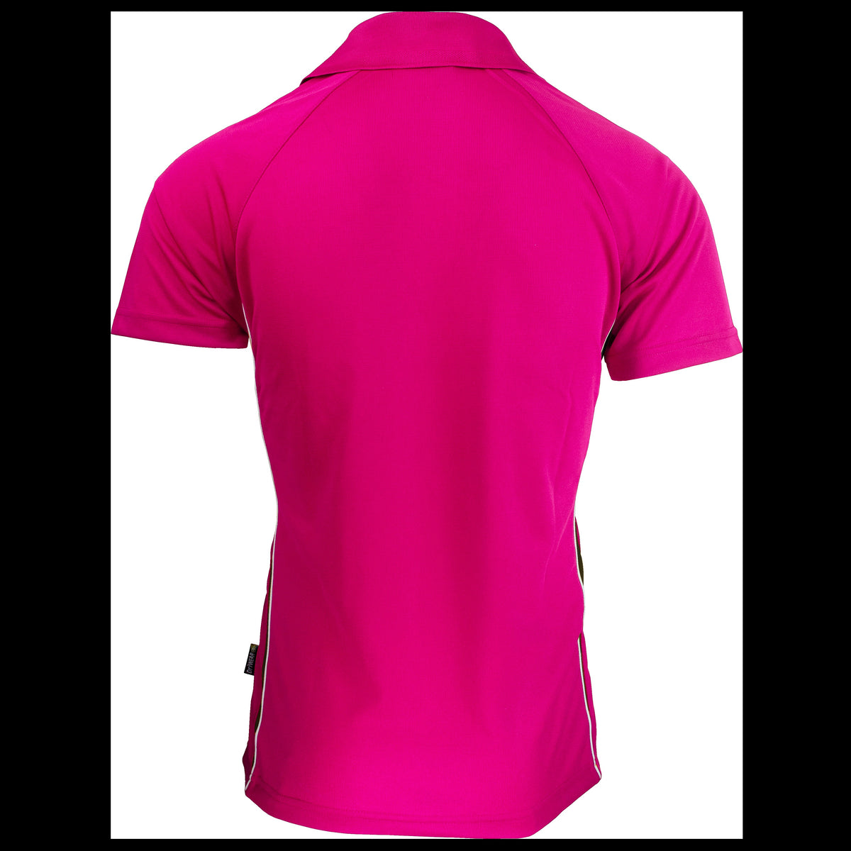 Aussie Pacific Eureka Mens Polo 1304 in Pink/Black, back view