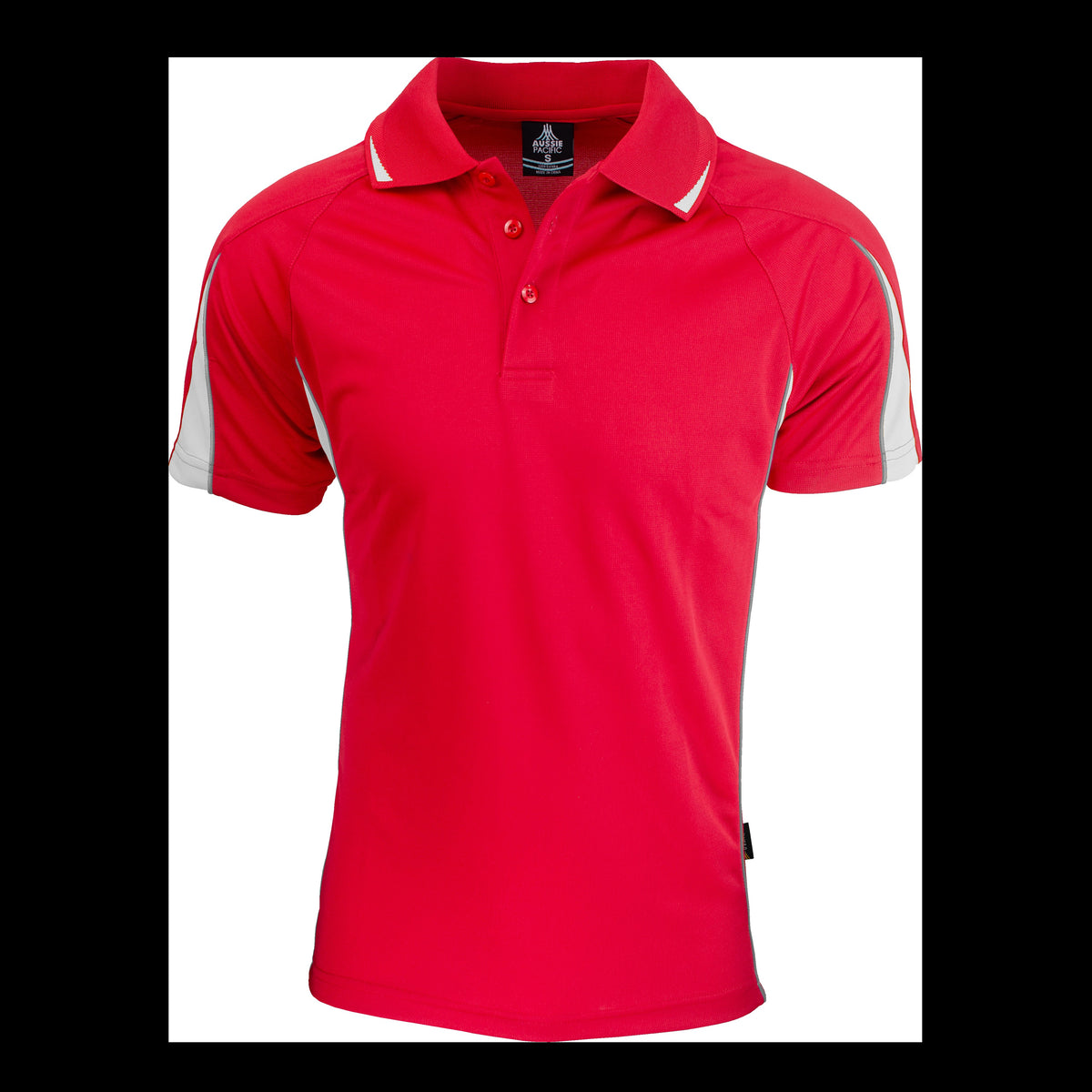 Aussie Pacific Eureka Mens Polo 1304 in Red/White