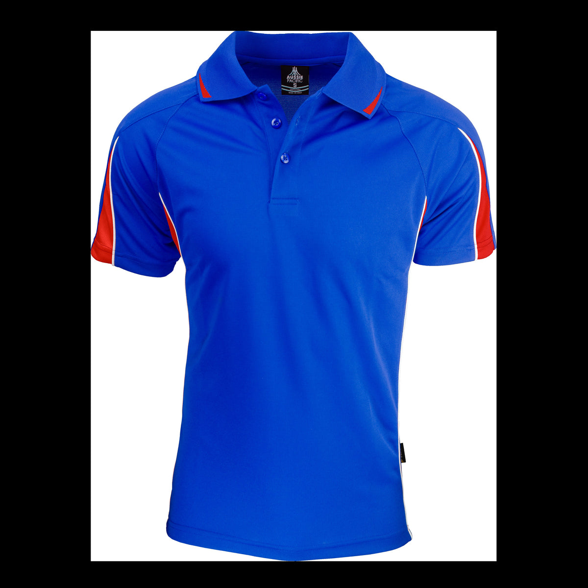 Aussie Pacific Eureka Mens Polo 1304 in Royal/Red