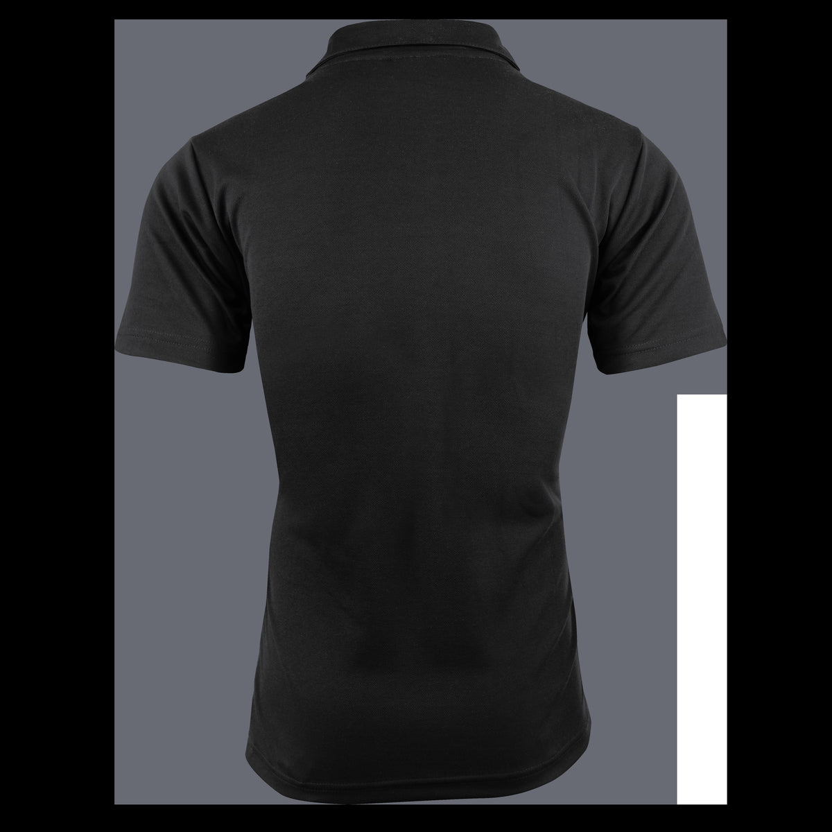 Aussie Pacific Paterson Mens Polo 1305 in Black/Ashe, back view