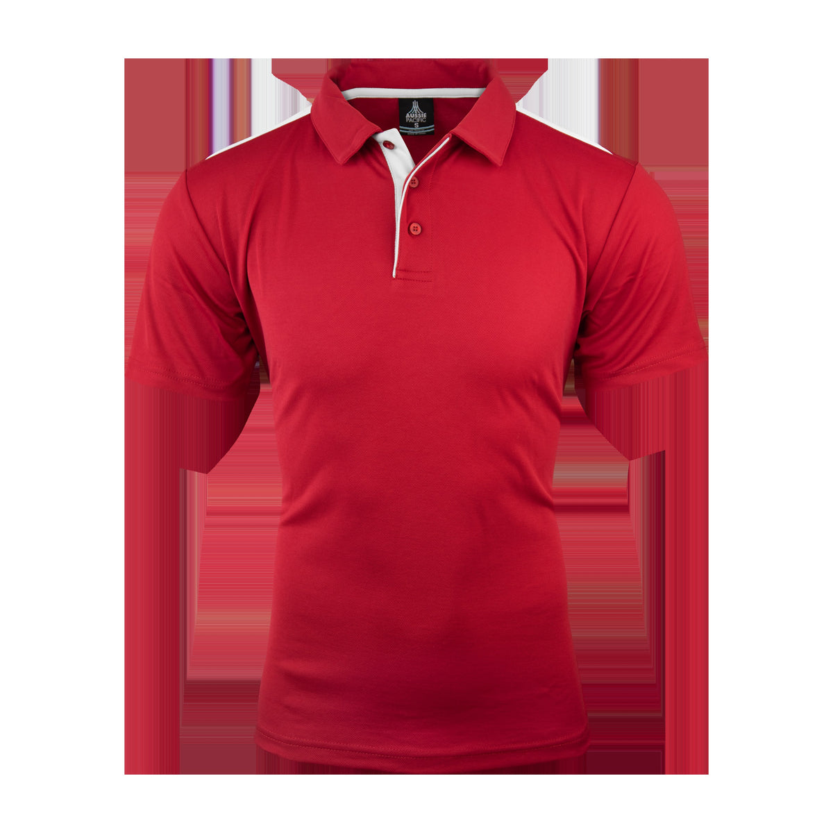 Aussie Pacific Paterson Mens Polo 1305 in Red/White