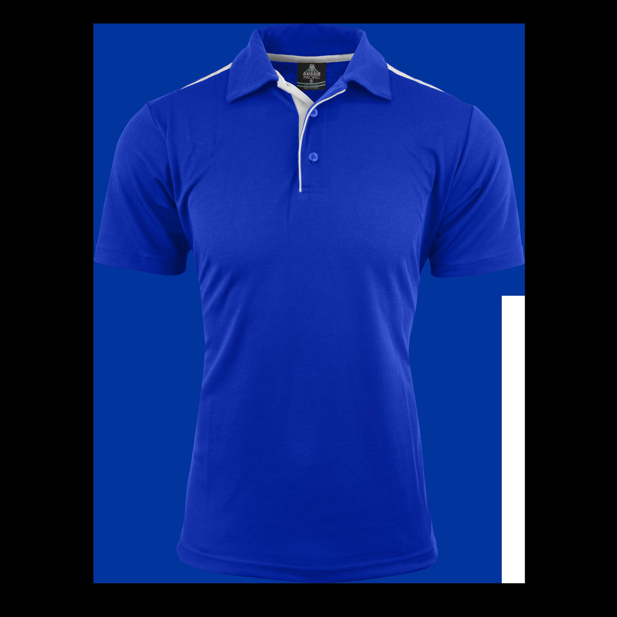 Aussie Pacific Paterson Mens Polo 1305 in Royal/White