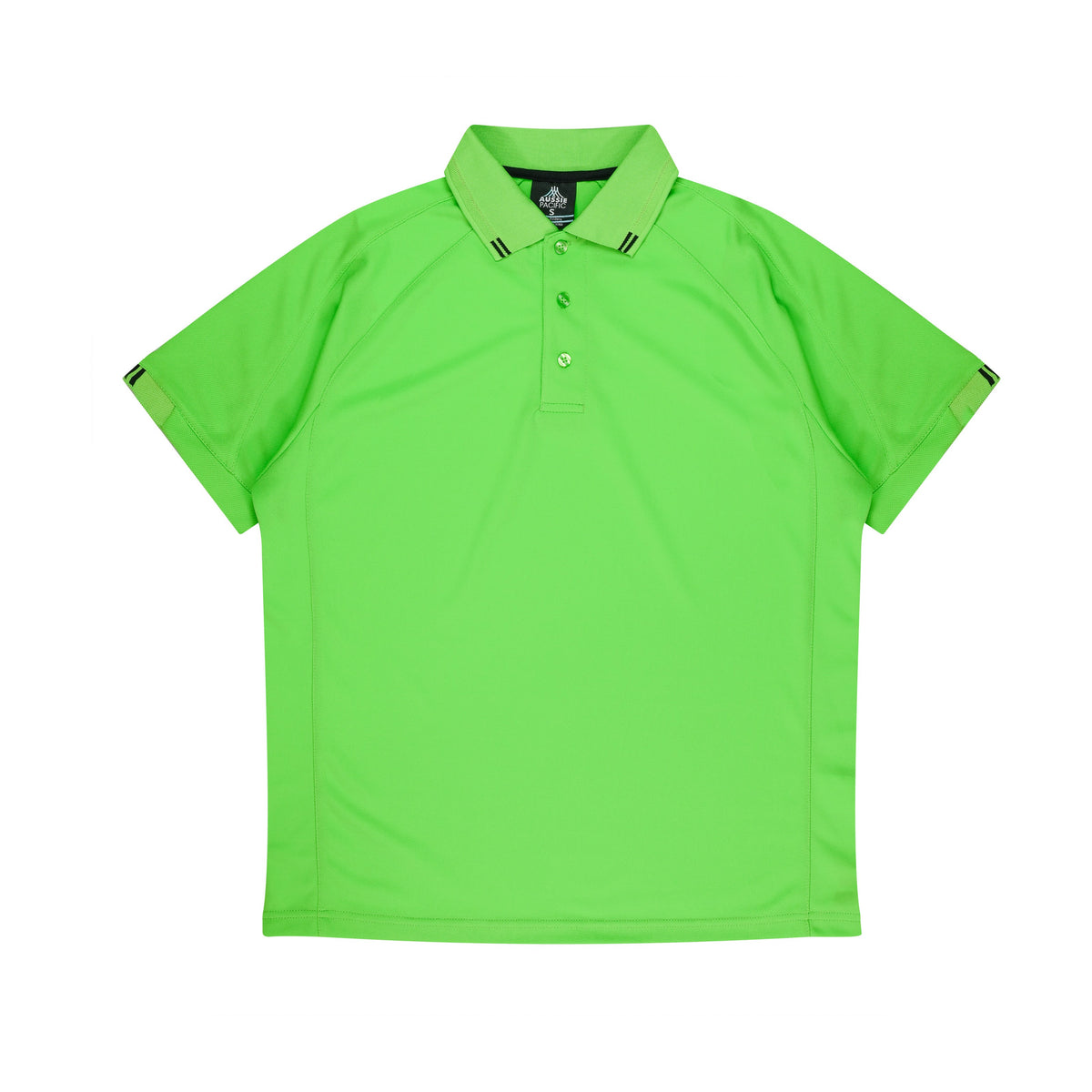 Aussie Pacific Flinders Mens Polo 1308 in Apple/Black