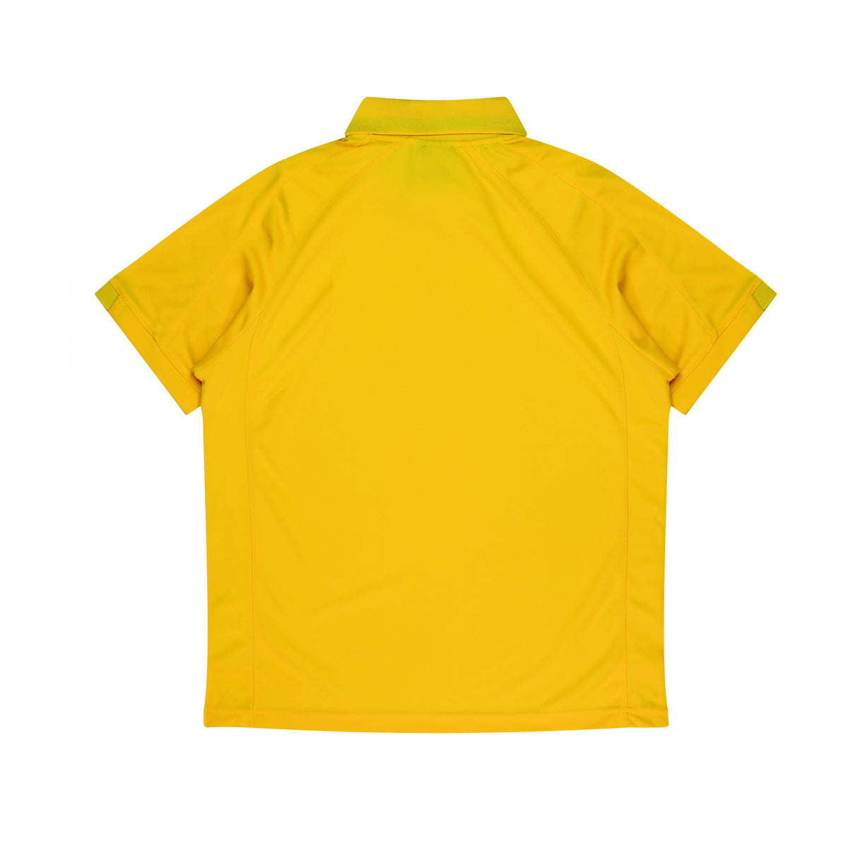Aussie Pacific Flinders Mens Polo 1308 in Canary/Black, back view