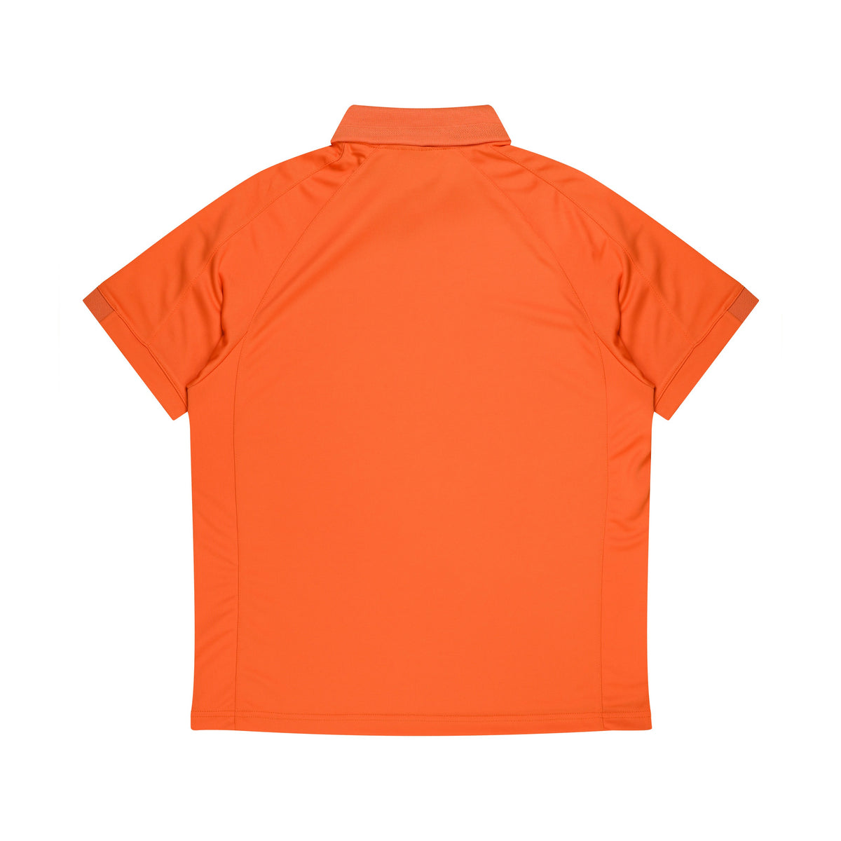 Aussie Pacific Flinders Mens Polo 1308 in Orange/Slate, back view