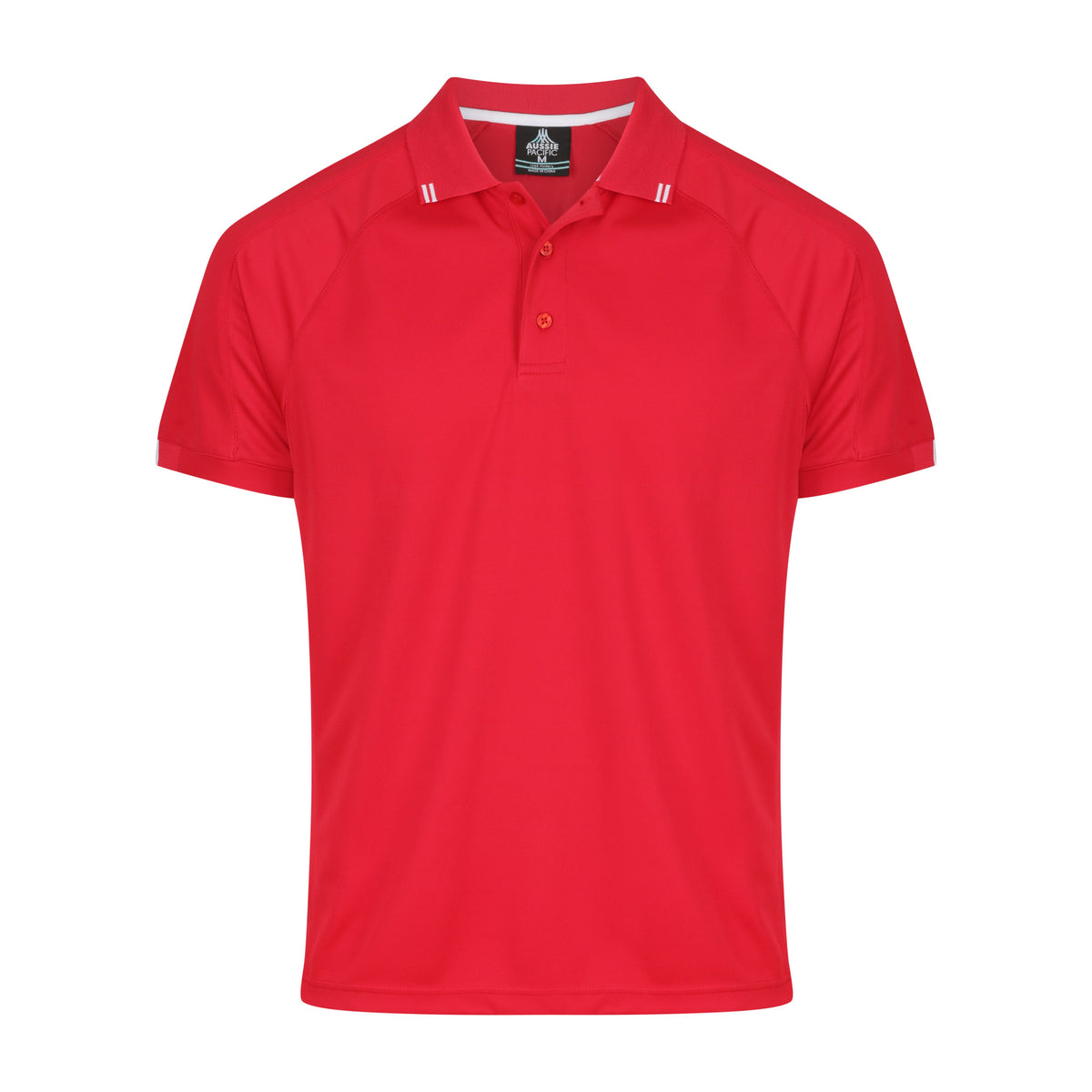 Aussie Pacific Flinders Mens Polo 1308 in Red/White