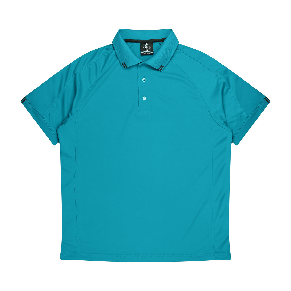 Aussie Pacific Flinders Mens Polo 1308 in Teal/Black