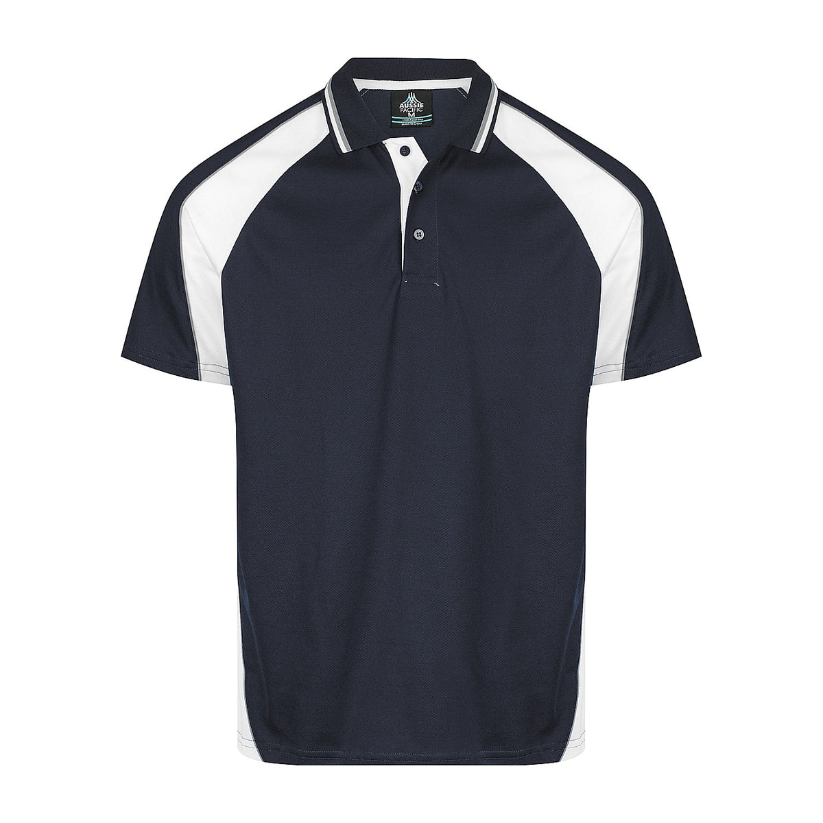 Aussie Pacific Panorama Mens Polo 1309 in Navy/White/Ashe