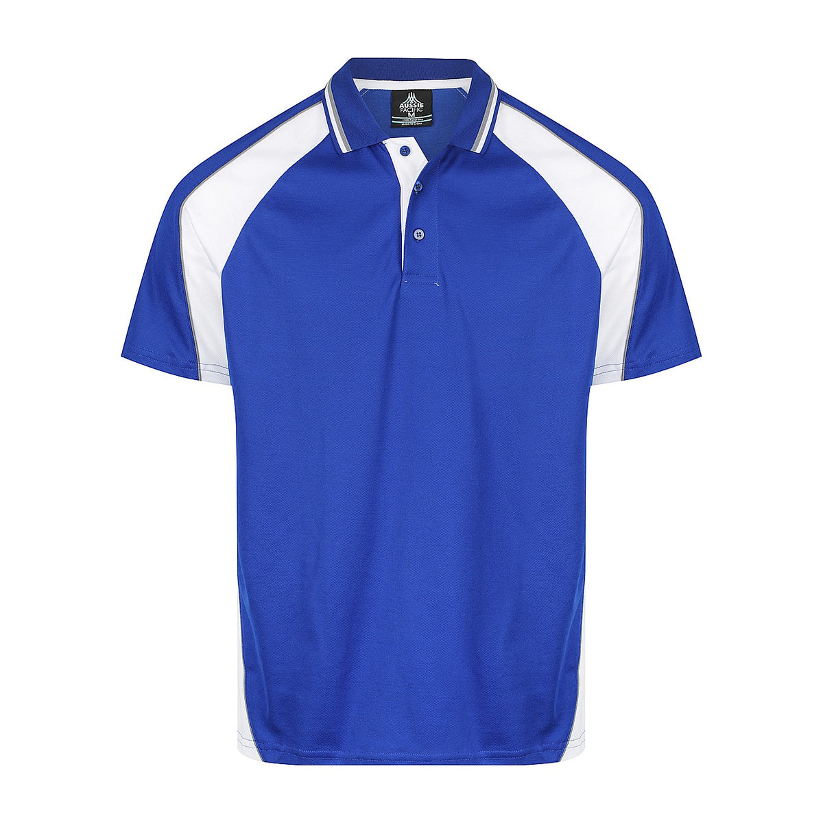 Aussie Pacific Panorama Mens Polo 1309 in Royal/White/Ashe