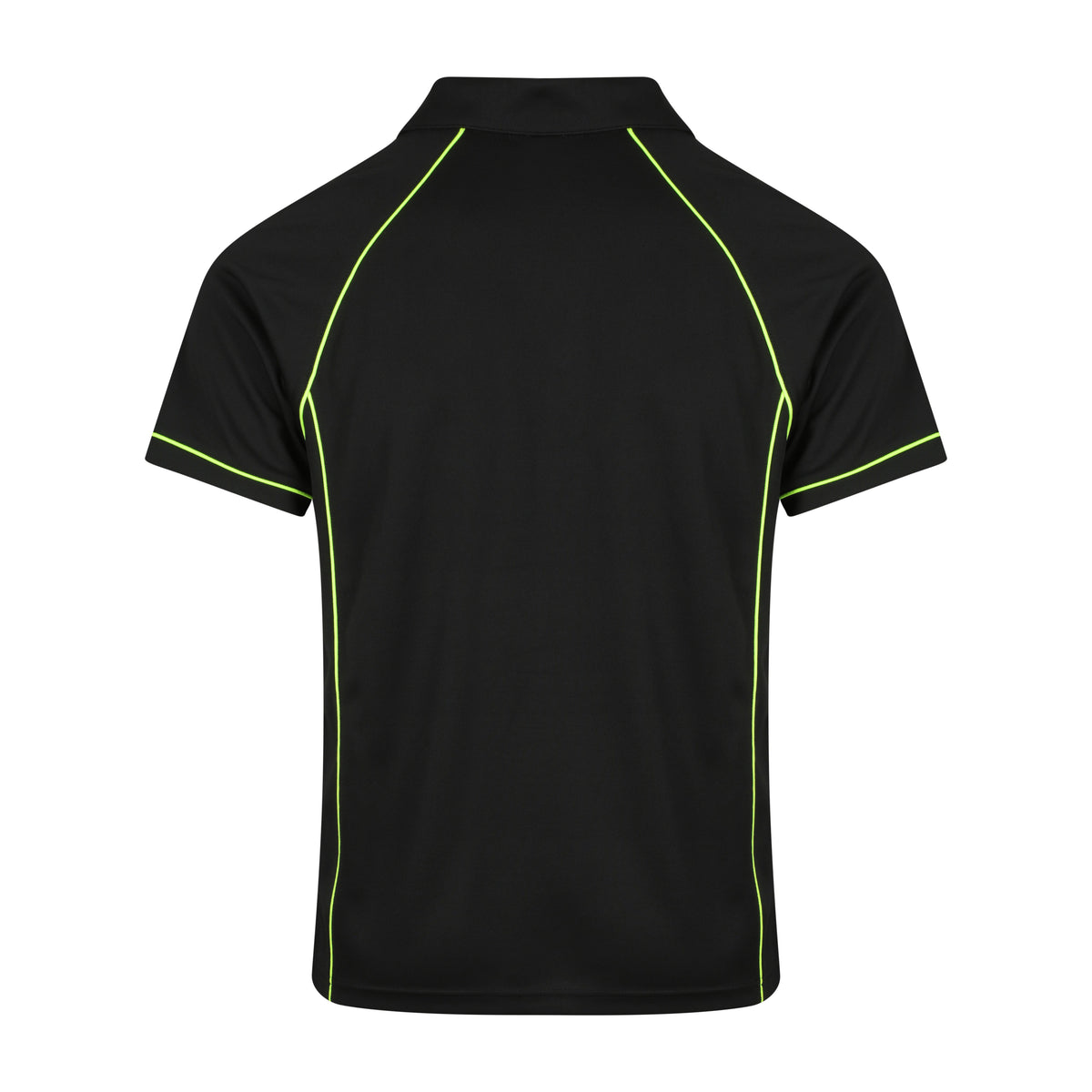 Aussie Pacific Endeavour Mens Polo 1310 in Black/Green, back view