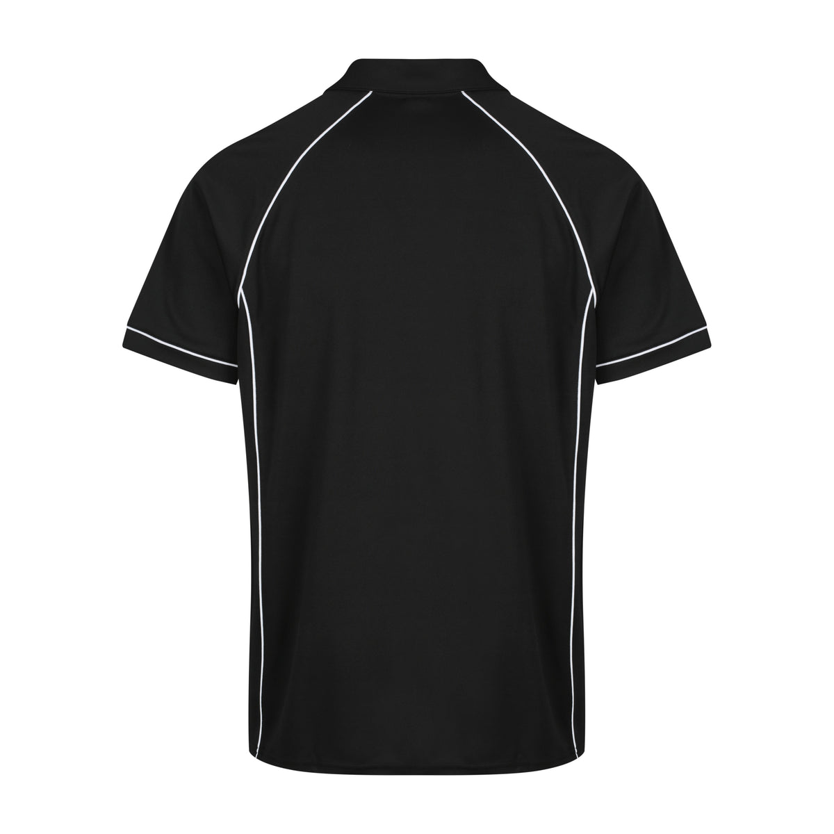 Aussie Pacific Endeavour Mens Polo 1310 in Black/White, back view