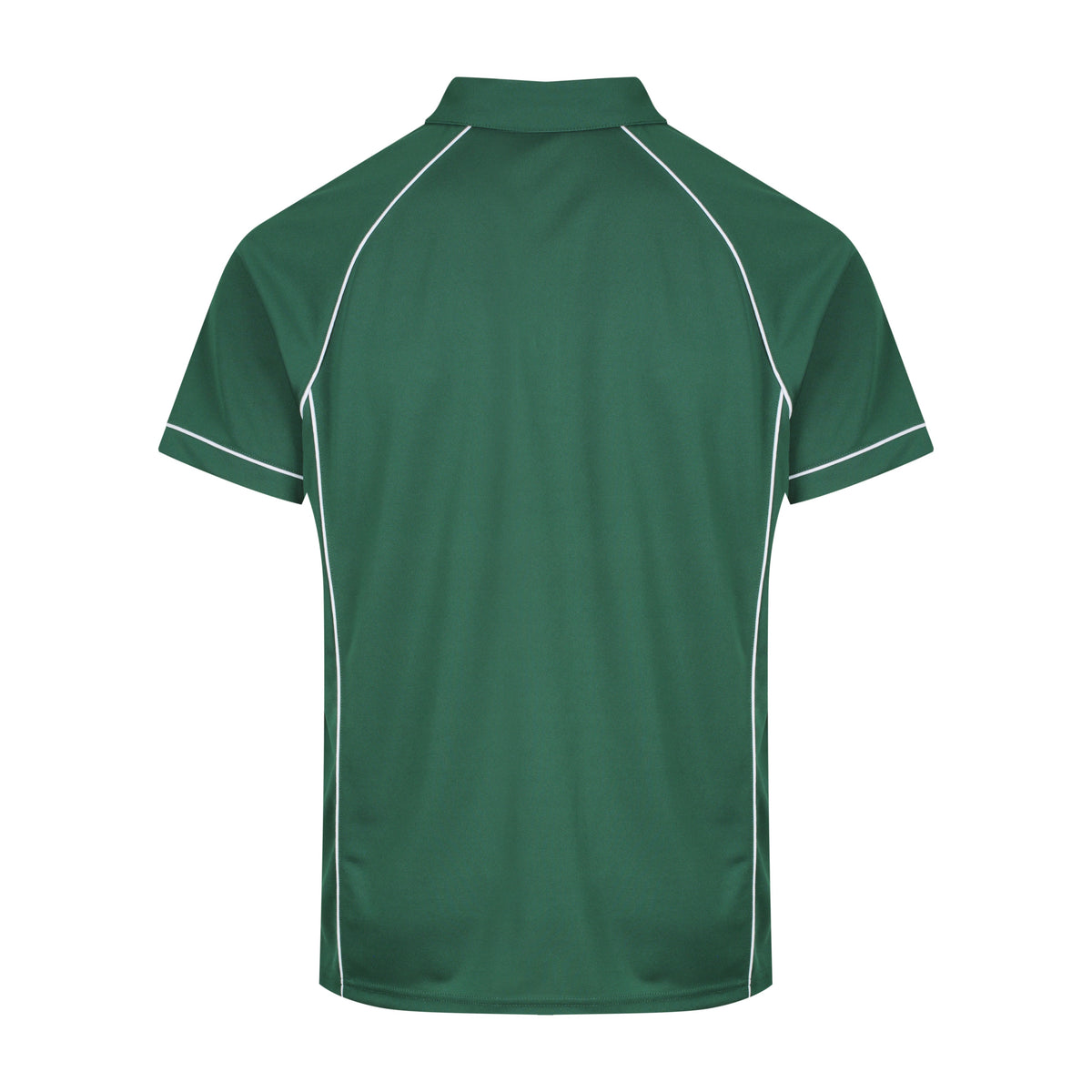 Aussie Pacific Endeavour Mens Polo 1310 in Bottle/White, back view