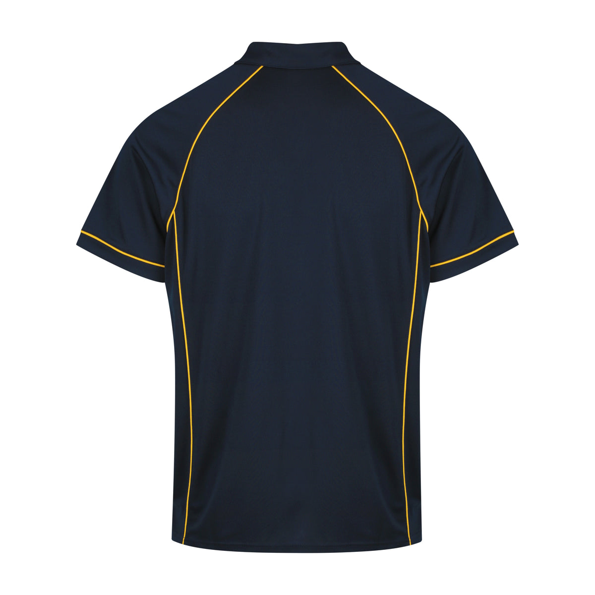 Aussie Pacific Endeavour Mens Polo 1310 in Navy/Gold, back view